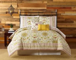 Kirkland's Home Shyla Yellow Vinework Queen 5-Pc. Comforter Set- Comforters