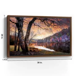 Kirkland's Home Silence Of Sunset Framed Canvas Art Print- Framed Art