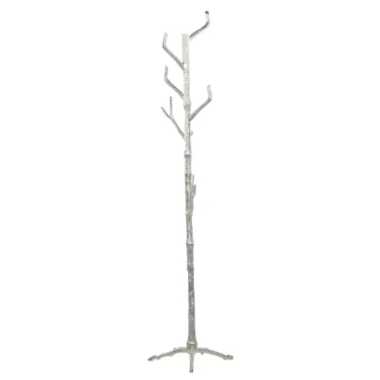Kirkland's Home Silver Aluminum Tree Branch Coat Rack- Entryway Furniture