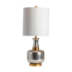 Kirkland's Home Silver And Gold Mercury Glass Table Lamp- Table Lamps