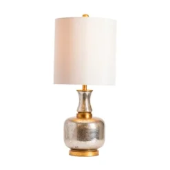 Kirkland's Home Silver And Gold Mercury Glass Table Lamp- Table Lamps