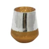 Kirkland's Home Silver And Gold Pillar Candle Holder, 7 In.- Candle Holders