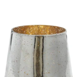 Kirkland's Home Silver And Gold Pillar Candle Holder, 7 In.- Candle Holders