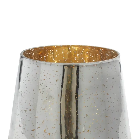 Kirkland's Home Silver And Gold Pillar Candle Holder, 7 In.- Candle Holders