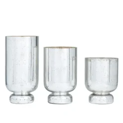 Kirkland's Home Silver And Golden Goblet 3-Pc. Candle Holder Set- Candle Holders