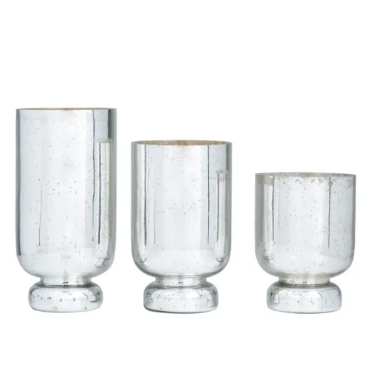 Kirkland's Home Silver And Golden Goblet 3-Pc. Candle Holder Set- Candle Holders