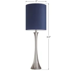 Kirkland's Home Silver And Tapered Table Lamps, Set Of 2- Table Lamps