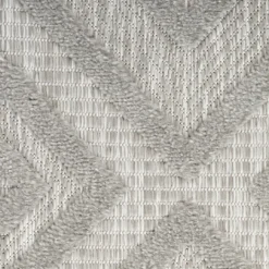 Kirkland's Home Silver Diamond Outdoor Area Rug, 6X9- Outdoor Rugs