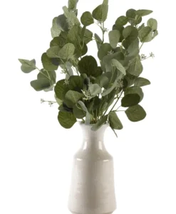 Kirkland's Home Silver Dollar Eucalyptus Branches In Bottle Vase- Arrangements & Greenery