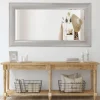 Kirkland's Home Silver Driftwood Beveled Leaner Mirror- Decorative Mirrors