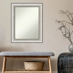 Kirkland's Home Silver Embossed Frame Wall Mirror- Decorative Mirrors