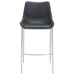 Kirkland's Home Silver Faux Leather Bar Stools, Set Of 2- Bar Stools & Counter Height Stools