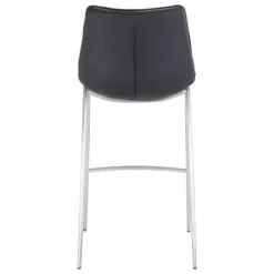 Kirkland's Home Silver Faux Leather Bar Stools, Set Of 2- Bar Stools & Counter Height Stools