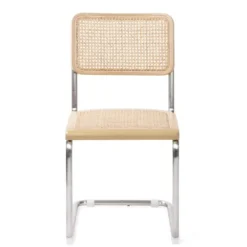Kirkland's Home Silver Framed Woven Cane Dining Chairs, Set Of 2- Dining Chairs