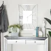 Kirkland's Home Silver Glass Frame Wall Clock- Clocks