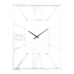 Kirkland's Home Silver Glass Frame Wall Clock- Clocks