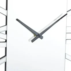 Kirkland's Home Silver Glass Frame Wall Clock- Clocks