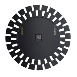 Kirkland's Home Silver Glass Mirror Abstract Wall Clock- Clocks