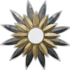 Kirkland's Home Silver Gold Starstruck Burst Metal Wall Mirror- Decorative Mirrors