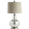 Kirkland's Home Silver Hammered Mercury Glass Table Lamp- Table Lamps