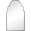 Kirkland's Home Silver Leaf Iron Arch Top Mirror- Decorative Mirrors