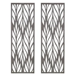 Kirkland's Home Silver Madison Park Florian Wall Plaques, Set Of 2- Wall Plaques