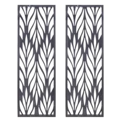 Kirkland's Home Silver Madison Park Florian Wall Plaques, Set Of 2- Wall Plaques