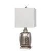 Kirkland's Home Silver Mercury Glass Square Table Lamp- Table Lamps