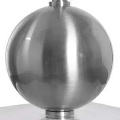 Kirkland's Home Silver Metal Globe Buffet Lamp- Buffet Lamps