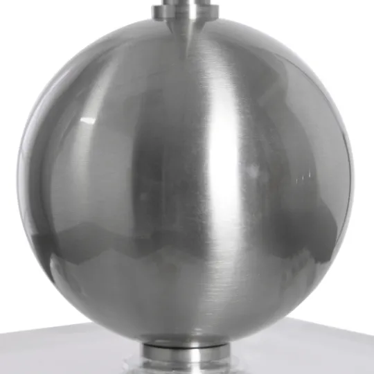 Kirkland's Home Silver Metal Globe Buffet Lamp- Buffet Lamps