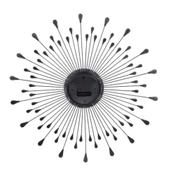 Kirkland's Home Silver Metal Sunburst Droplet Frame Clock- Clocks
