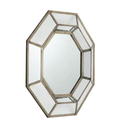 Kirkland's Home Silver Octagonal Frame Mirror- Decorative Mirrors