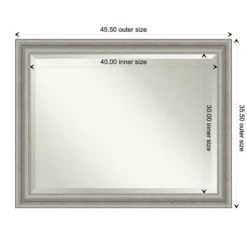 Kirkland's Home Silver Patina Scallop Framed Mirror, 45.5X35.5 In.- Decorative Mirrors