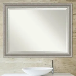 Kirkland's Home Silver Patina Scallop Framed Mirror, 45.5X35.5 In.- Decorative Mirrors