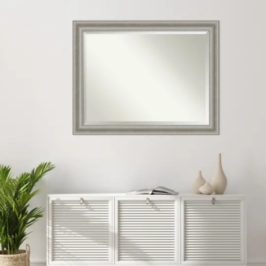 Kirkland's Home Silver Patina Scallop Framed Mirror, 45.5X35.5 In.- Decorative Mirrors