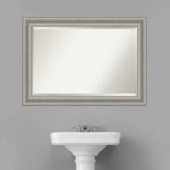 Kirkland's Home Silver Patina Scallop Framed Mirror, 41.5X29.5 In.- Decorative Mirrors