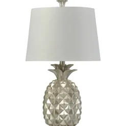 Kirkland's Home Silver Pineapple Table Lamp- Table Lamps