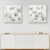 Kirkland's Home Silver Poppies 2-Pc. Canvas Art Print Set- Canvas Art