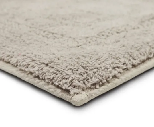 Kirkland's Home Silver Reversible Cotton Bath Mat, 34 In.- Bathroom Rugs