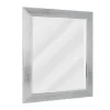 Kirkland's Home Silver Textured Chrome Framed Wall Mirror- Framed Mirrors