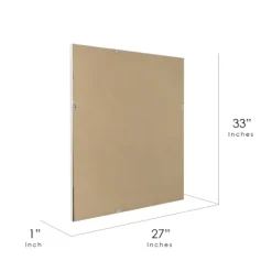 Kirkland's Home Silver Textured Chrome Framed Wall Mirror- Framed Mirrors
