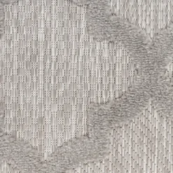 Kirkland's Home Silver Trellis Indoor/Outdoor Area Rug, 6X9- Outdoor Rugs