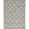 Kirkland's Home Silver Trellis Indoor/Outdoor Area Rug, 5X7- Outdoor Rugs