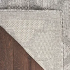 Kirkland's Home Silver Trellis Indoor/Outdoor Area Rug, 5X7- Outdoor Rugs