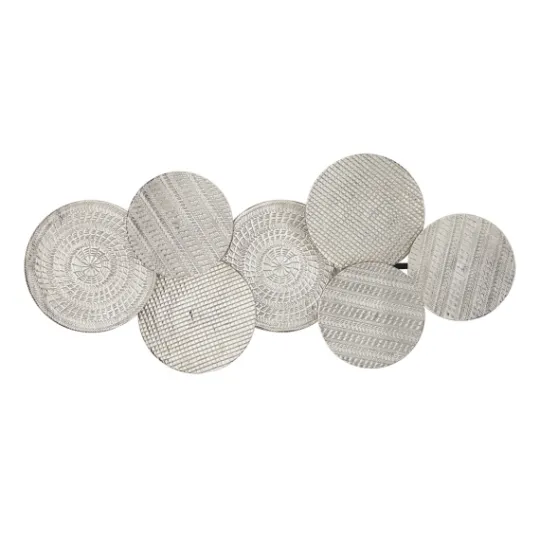 Kirkland's Home Silvery Rivers Layered Disks Wall Plaque- Wall Plaques