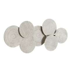 Kirkland's Home Silvery Rivers Layered Disks Wall Plaque- Wall Plaques