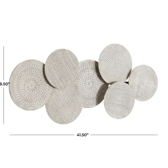 Kirkland's Home Silvery Rivers Layered Disks Wall Plaque- Wall Plaques