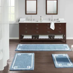 Kirkland's Home Simple Trim Cotton Tufted Bath Mat, 72 In.- Bathroom Rugs