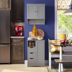 Kirkland's Home Single Door 3-Drawer Cabinet- Cabinets & Sideboards