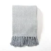 Kirkland's Home Sky Diamond Chenille Throw- Blankets & Throws